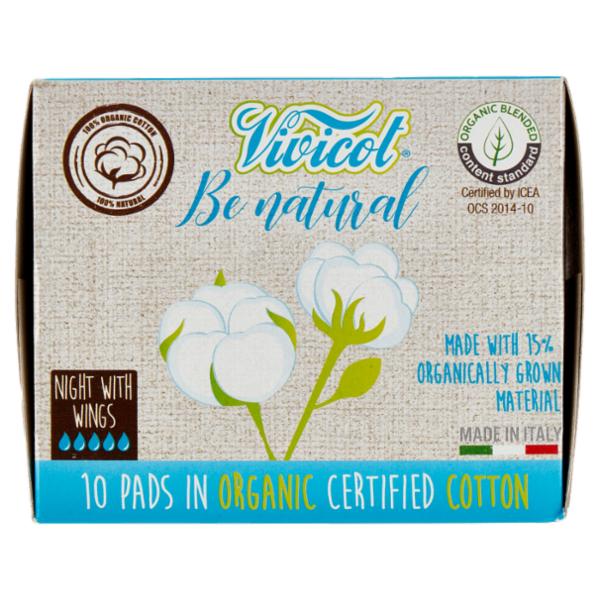 Vivicot Be natural Notte con Ali 10 pz