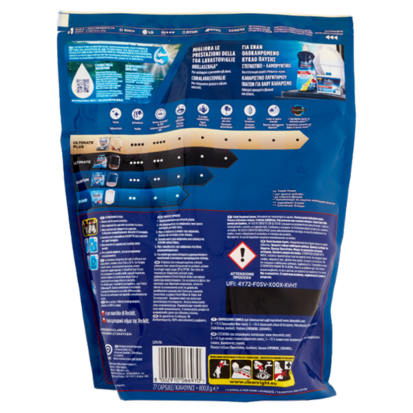 Finish Quantum Limone pastiglie lavastoviglie 77 lavaggi 800,8 g