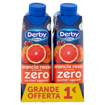 Derby Blue Arancia Rossa Con Uva Rossa Zero Zuccheri Aggiunti* 2 x 300 Ml