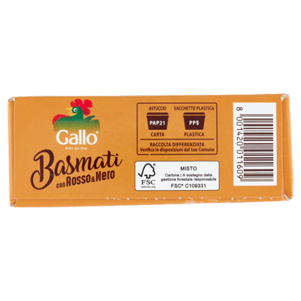 Gallo Basmati con Rosso e Nero da Agricoltura Sostenibile 500 g