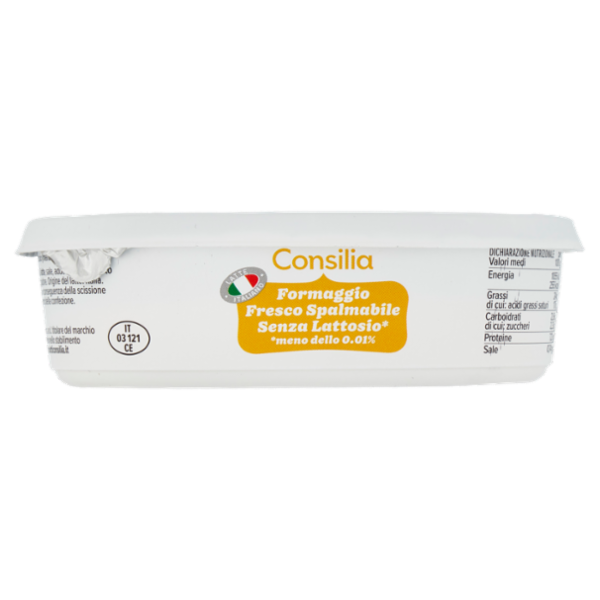 Consilia Formaggio Fresco Spalmabile Senza Lattosio 175 g