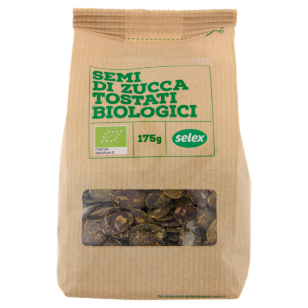 Selex Semi di Zucca Decorticati Tostati Biologici 175 g