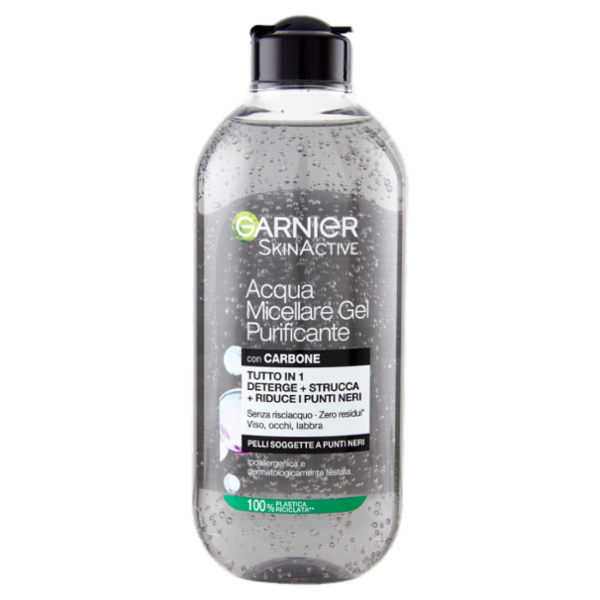 Garnier SkinActive Acqua Micellare Gel Purificante con carbone, 400 ml