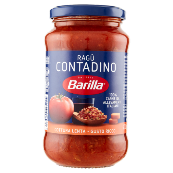 Barilla Sugo Ragù Contadino vino rosso Condimento per Pasta 400g