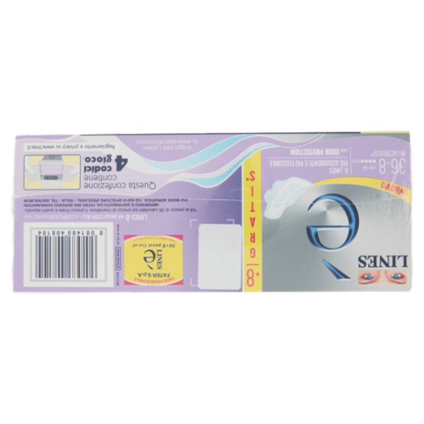 Lines è Assorbenti con ali 36+8 pz