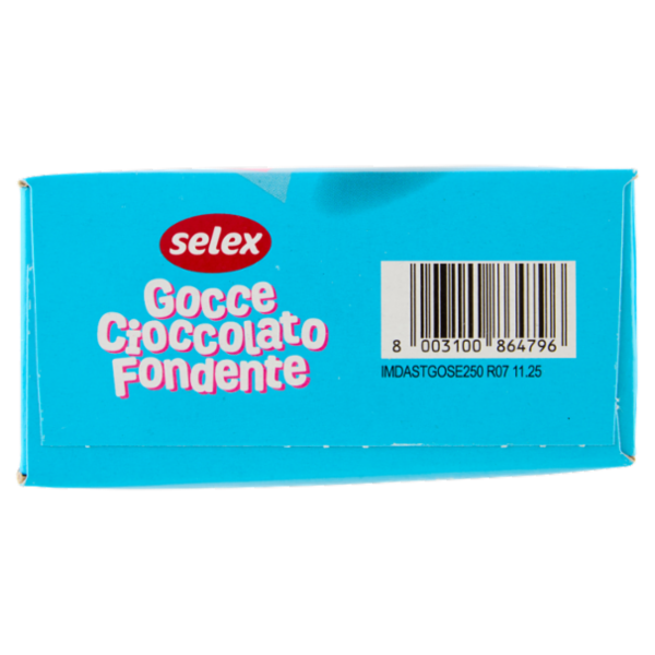 Selex Gocce di Cioccolato Fondente 250 g