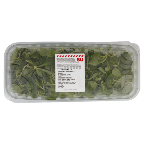 Sù Valerianella Lavata e Pronta per il Consumo in Vaschetta 400 g