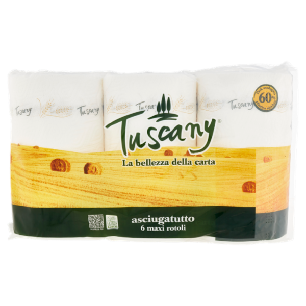 Tuscany asciugatutto maxi rotoli 6 pz