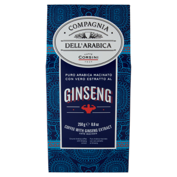 Compagnia dell'Arabica Puro Arabica Macinato con Vero Estratto al Ginseng caffè macinato 250 g