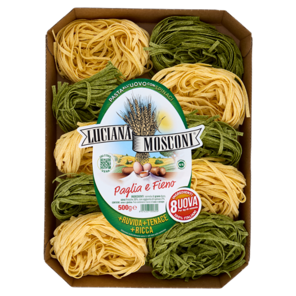 Past all'Uovo con Spinaci Paglia e Fieno 500 g