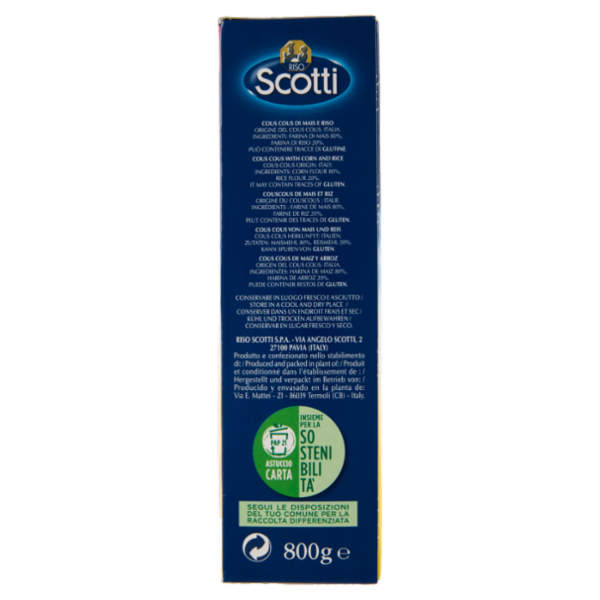 Riso Scotti Oro Insalate Cous Cous di mais e riso 5' 800 g