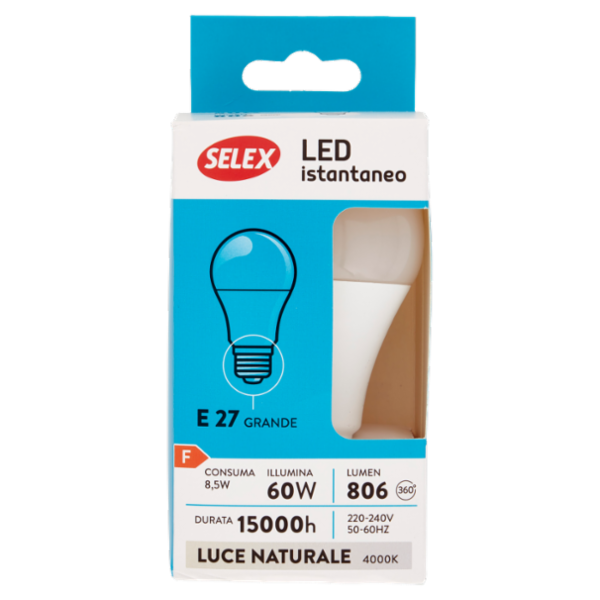 Selex Lampadina Led Goccia E27 9W
