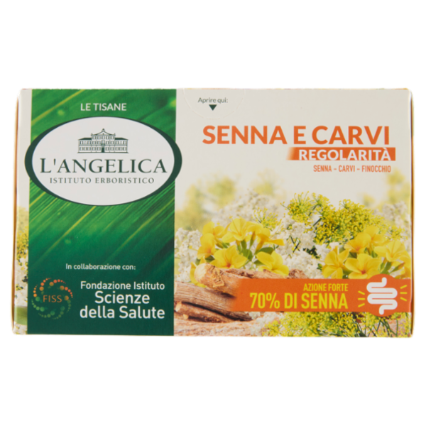 L'Angelica Le Tisane Senna e Carvi Regolarità 18 Filtri 34,2 g