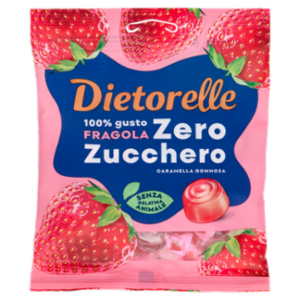 Dietorelle Zero Zucchero Caramella Gommosa Fragola 70 g