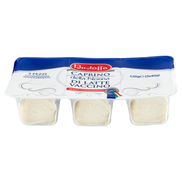 Bustaffa Caprino della Nonna di Latte Vaccino 3 x 40 g