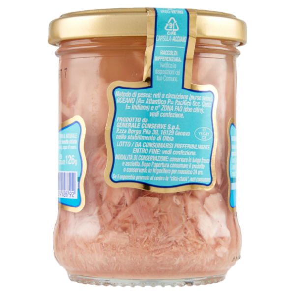 Asdomar Filetti di Tonno al naturale in Acqua di Mare di Sardegna 180 g