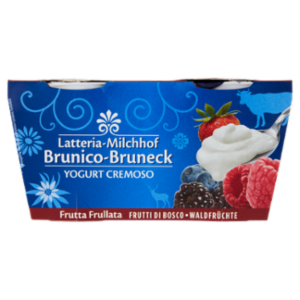 Latteria Brunico Yogurt Cremoso Frutta Frullata Frutti Di Bosco 2 x 125 g