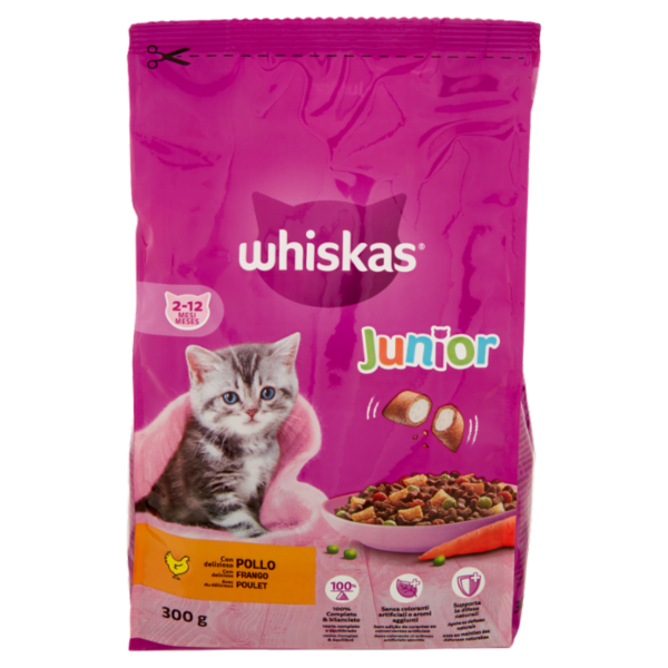 Whiskas Junior Crocchette con delizioso Pollo 300 g