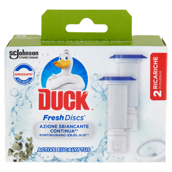 Duck Fresh Discs - Doppia Ricarica, Fragranza Eucalipto 2 x 36ml