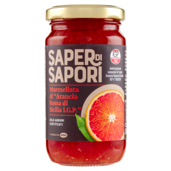 Selex Saper di Sapori Marmellata di Arance Rosse di Sicilia I.G.P. 240 g