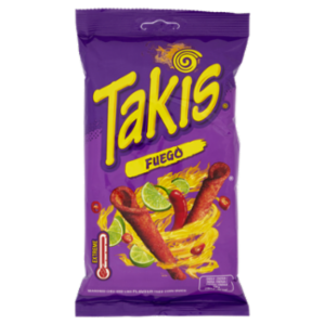 Takis Fuego Seasoned Chili And Lime Flavour Fried Corn Snack 100 g