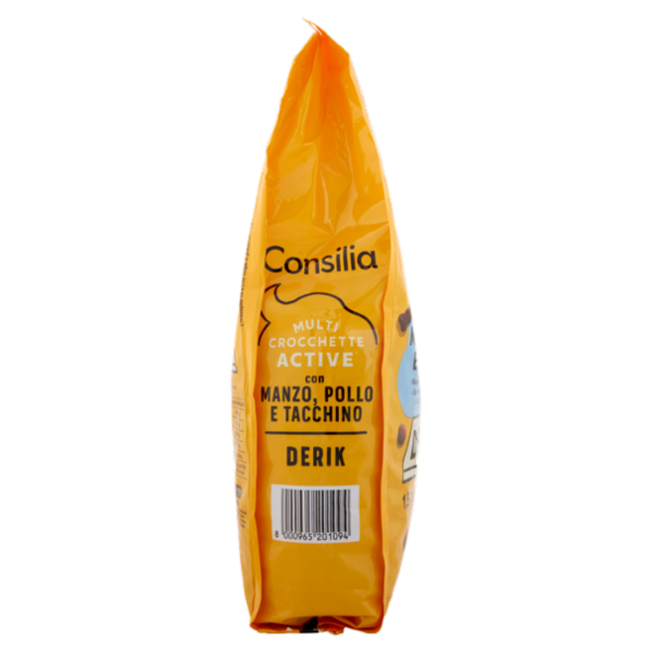 Consilia Derik Cane Multi Crocchette Active con Manzo, Pollo e Tacchino 1,5 kg