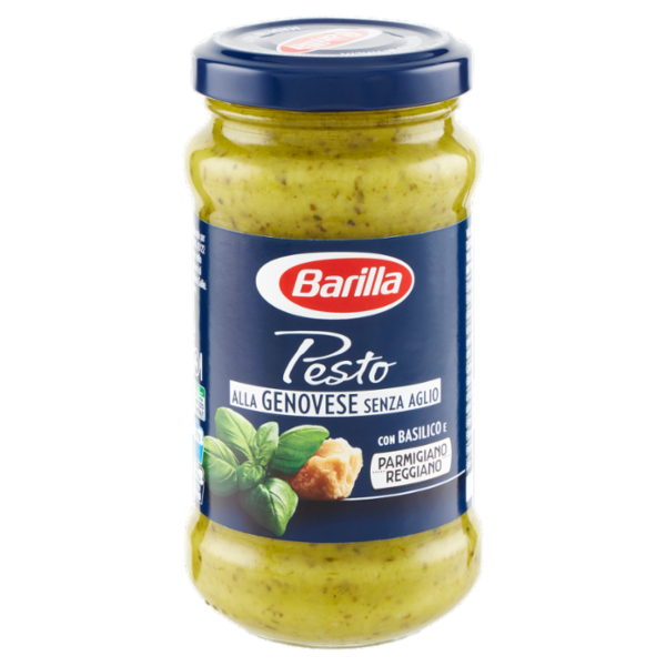 Barilla Pesto alla Genovese senza Aglio Condimento e Sugo per Pasta 190 g