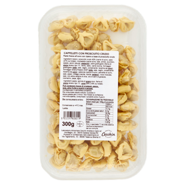 Cecchin la Ripiena Cappelletti con Prosciutto Crudo 300 g