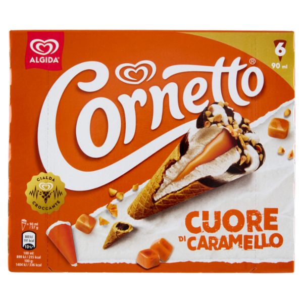 Cornetto Cuore di Caramello 6 x 57 g