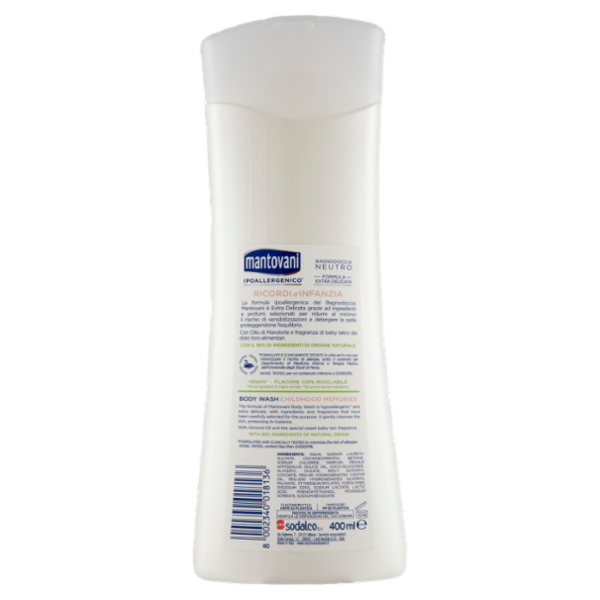 mantovani Bagnodoccia Neutro Ricordi d'Infanzia 400 ml