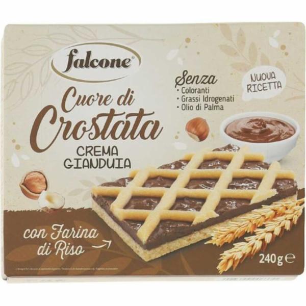 Falcone Trancio Crostatina Gianduia 4 Pezzi 240g