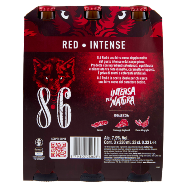8.6 Red 3 x 33 cL
