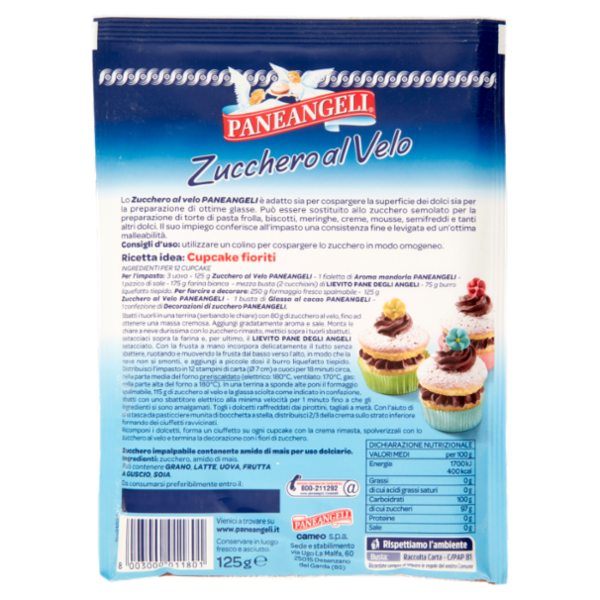 PANEANGELI decora con Zucchero al Velo 125 g
