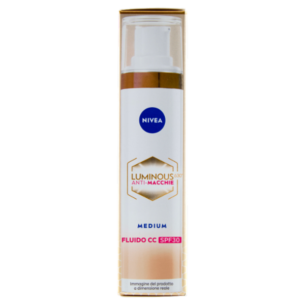Nivea Luminous630 Anti-Macchie Fluido CC SPF30 02 Medium 40 ml
