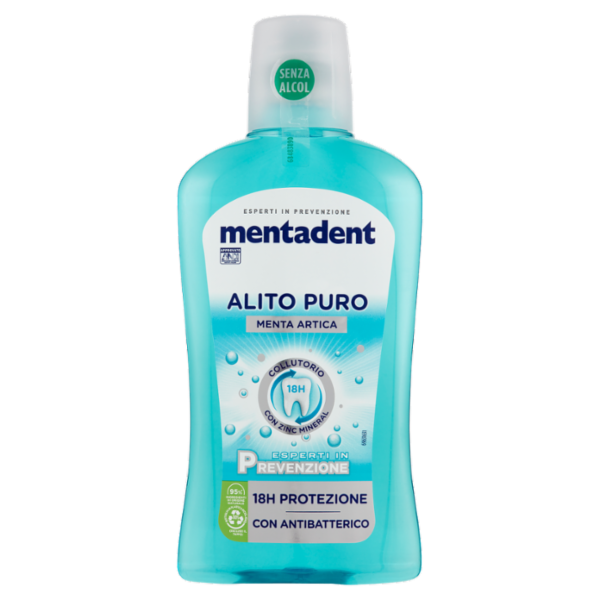 Mentadent Collutorio con Zinc Mineral Alito Puro 500 ml