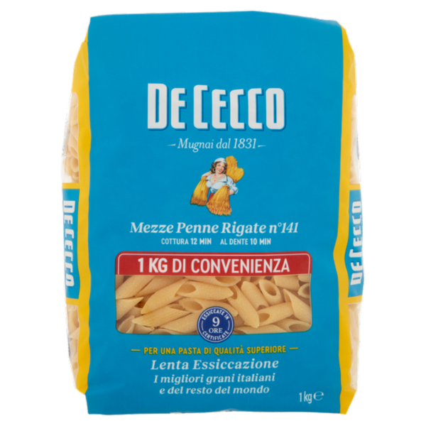 De Cecco Mezze Penne Rigate n°141 1 kg