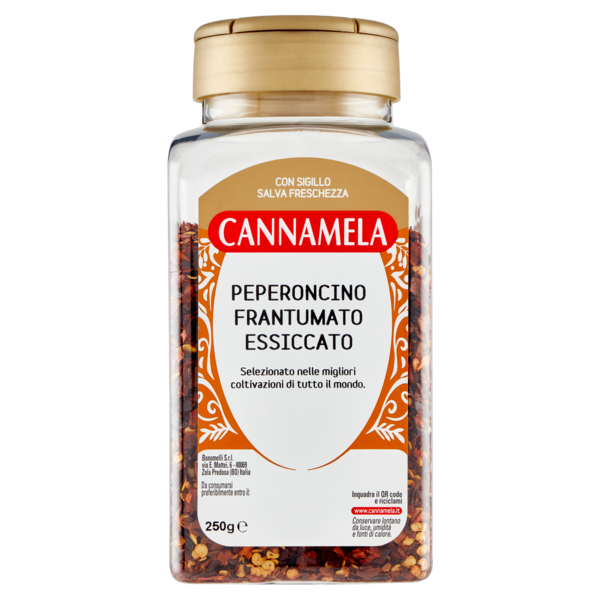 Cannamela Peperoncino Frantumato Essiccato 250 g