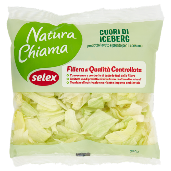 Selex Natura Chiama Cuori di Iceberg Lavati e Pronti per il Consumo 250 g