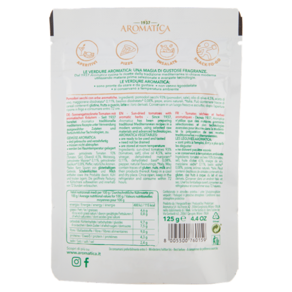 Aromatica Pomodori Secchi con Erbe italiane 125 g