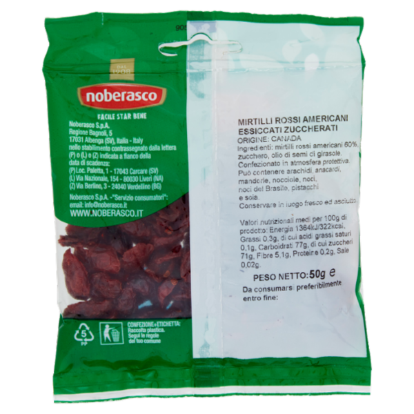 noberasco € 0,99 Mirtilli Rossi 50 g