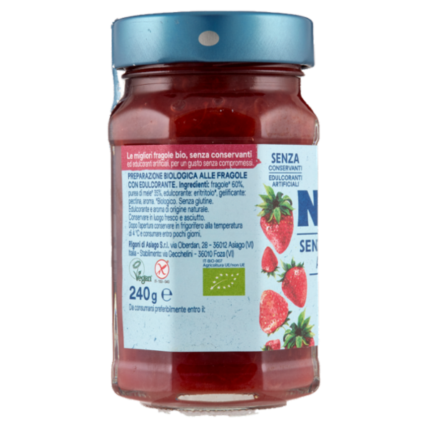 Rigoni di Asiago Natù Senza Zuccheri Aggiunti° Fragole bio 240 g