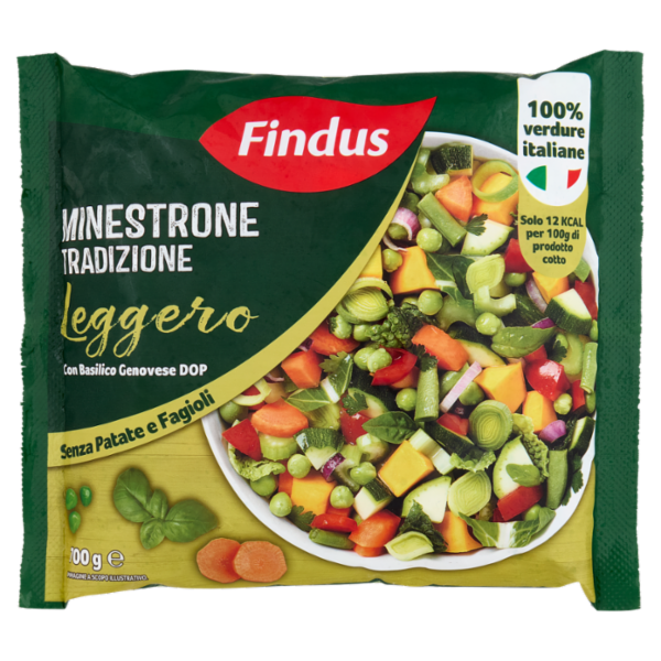 Findus Minestrone Tradizione Leggero con Basilico Genovese DOP 700 g