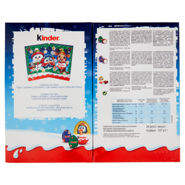 Kinder Calendario dell'Avvento 24 pezzi 127 g