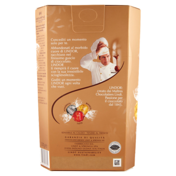 Lindt Cioccolatini Lindor Cioccolatini assortiti Scatola 337 g