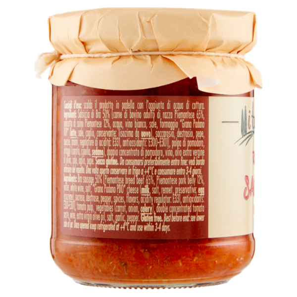 I toscanacci Ragù di Salsiccia di Bra 180 g