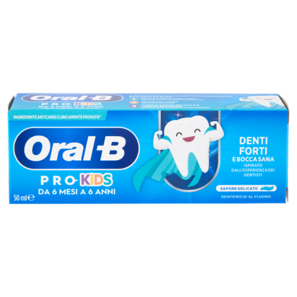 Oral-B Pro-Kids da 6 Mesi a 6 Anni Dentifricio al Fluoro 50 ml
