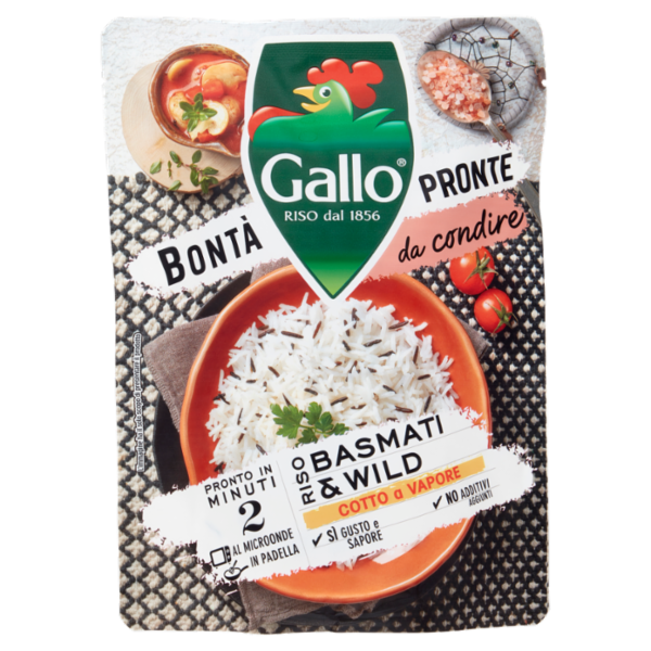 Gallo Bontà Pronte da condire Riso Basmati & Wild 250 g