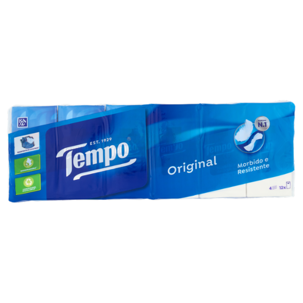 Tempo Original Fazzoletti 4 veli 12 pz