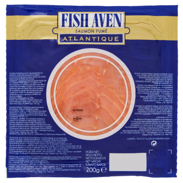 Fish Aven Salmone Affumicato Atlantico 200 g