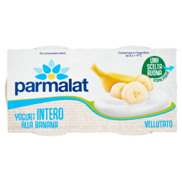 parmalat Yogurt Intero alla Banana Vellutato 2 x 125 g